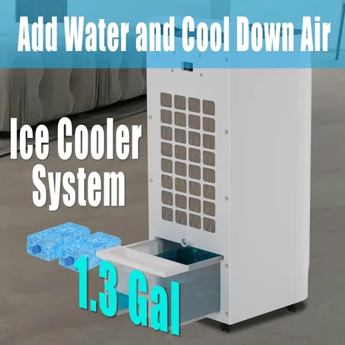 Vista 5 de Ventilador eléctrico de torre de enfriamiento 2 en 1 y calentador utilizado en verano e invierno para dormitorio, oficina en casa, habitación grande