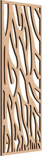 Vista 129 de 9 3/8"W x 24 3/8"H x 1/4"T Bristol Decorativos Paneles de Pared de Madera Calado, Cereza