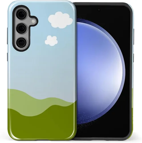 Vista 77 de Funda compatible con Samsung Galaxy S23, funda híbrida de protección rígida de 2 capas, a prueba de golpes, funda protectora resistente para Lata