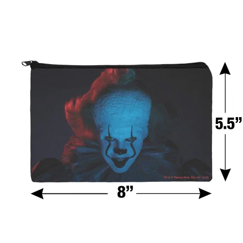 Vista 4 de GRAPHICS & MORE IT: Capítulo 2 Bolsa organizadora de cosméticos de maquillaje Pennywise azul