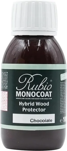 Vista 32 de Rubio Monocoat Protector de madera híbrido de 300 pies cuadrados - Chocolate Acabado de aceite de madera exterior, color y protección UV