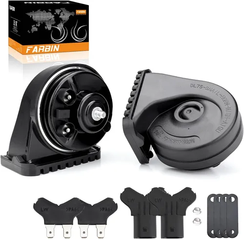 Vista 14 de FARBIN Bocina de Reemplazo para Bocina de Auto Ford Compatible con Ford f150 f250 focus con Convertidor de Enchufe 1 a 2