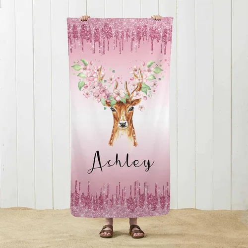 Vista 39 de MyPupSocks Toalla de playa personalizada – Toalla de piscina personalizada de piñas – Morado Personaliza con tu nombre