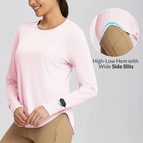 Vista 89 de BALEAF - Camisetas de sol de manga larga para mujer, con FPU 50+, para senderismo, ligeras, de secado rápido, protección contra rayos ultravioleta