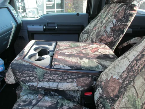 Vista 3 de Durafit Seat Covers F486-DS1 Camo-2014 fundas camufladas para asientos para Ford F150 2015 F250/F550 XLT y Lariat 40/20/40 con asiento dividido