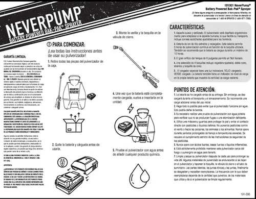 Vista 10 de HUDSON 19001 NeverPump Bak-Pak Rociador de 4 galones, amarillo