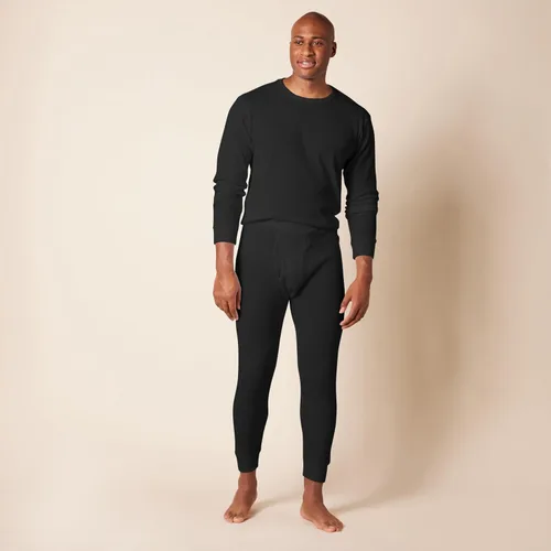 Vista 6 de Amazon Essentials - Conjunto de ropa interior térmica Long Johns para hombre Negro