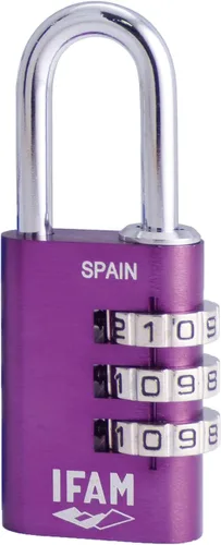 Vista 7 de Ifam Candado de combinación, 000612R Rojo