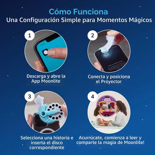 Vista 6 de Moonlite Bedtime - Mega paquete de 10 pisos con el proyector Moonlite
