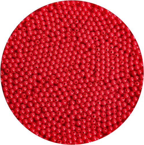 Vista 61 de BONNY BOXX 2000 piezas 4 mm cuentas redondas de acrílico de zafiro suave, bolas de plástico de chicle de burbujas, cuentas gruesas de bolas