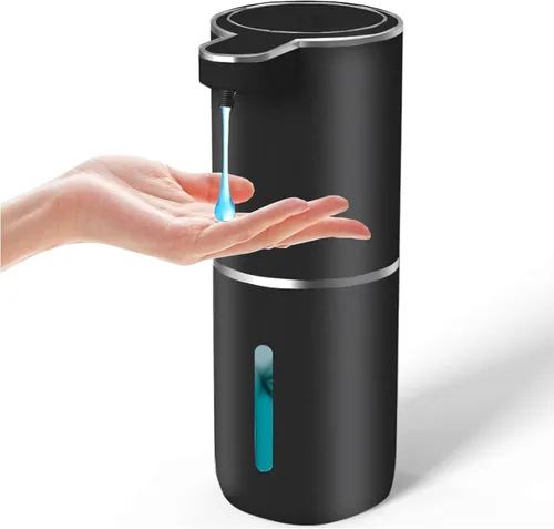 Vista 12 de Dispensador de Jabón Automático – Dispensador de Jabón Espumoso Sin Contacto 400ml Dispensador Recargable USB Eléctrico Montado en Pared Dispensador