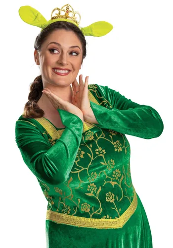 Vista 7 de Disfraz Deluxe de Vestido de Fiona de Shrek para Mujer Multicolor
