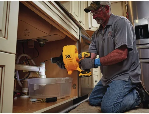 Vista 4 de DEWALT Kit de serpiente de drenaje MAX XR de 20 V, sin escobillas (DCD200D1)