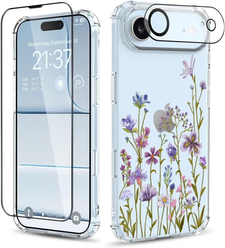 Vista 96 de Funda para iPhone 13 y iPhone 14 (6.1 pulgadas), funda protectora delgada de poliuretano termoplástico suave a prueba de golpes, bonito