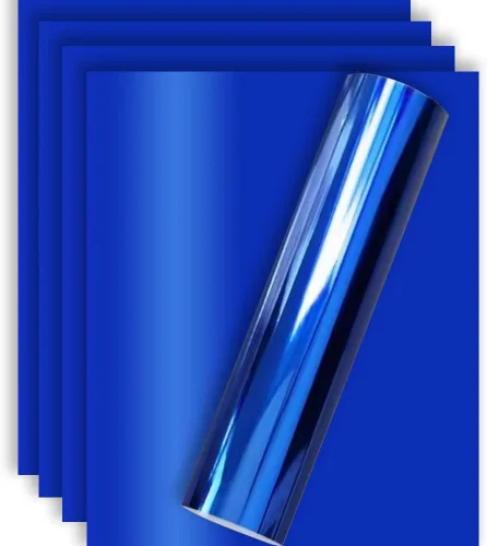 Vista 21 de Vinilo de transferencia de calor Aqua Foil HTV para playera 12" X 10" (Paquete de 5), fácil de desmalezar, tamaño garantizado