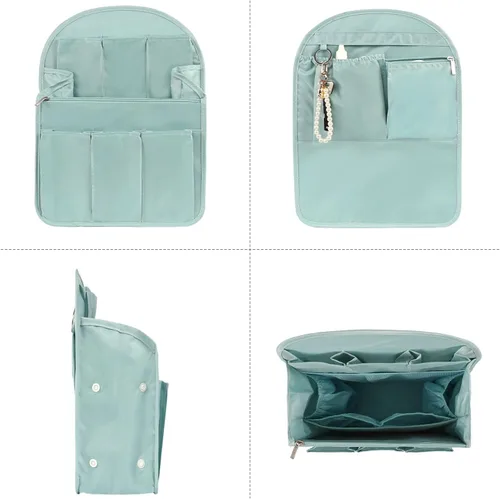 Vista 2 de Surblue Organizador de mochila con forro de inserción para colgar mochila de viaje y bolsillo de inserción, divisor de alta capacidad, organizador