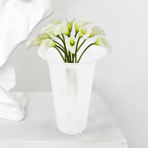 Vista 6 de 2 macetas de orquídeas con agujeros de drenaje para plantas de Plástico, Superficie lisa, Zona de Raíz Ventilada, Uso de la Sala de Estar