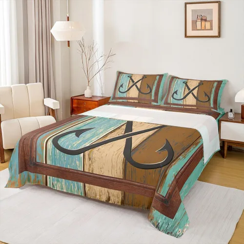 Vista 9 de Anchor Nautical - Juego de sábanas románticas para niños, tamaño individual, diseño de mariposas y lavanda morado, decoración de habitación de niños