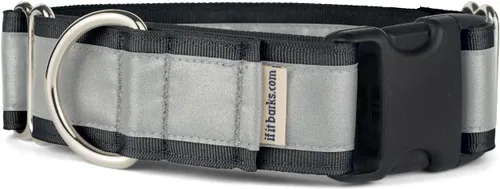 Vista 20 de If It Barks - Collar Martingala reflectante de 1.5 pulgadas con hebilla a presión rápida para perros - Ajustable - Fabricado en Estados Unidos