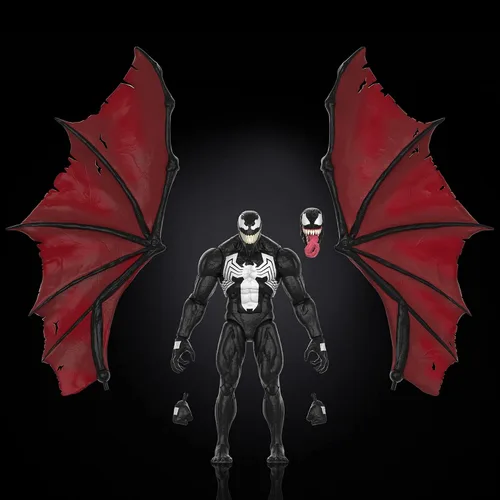 Vista 2 de Marvel Legends Series 60th Anniversary Knull and Venom - Juego de 2 figuras de acción King in Black de 6 pulgadas, 5 accesorios