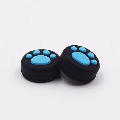 Vista 2 de 2 fundas de silicona analógicas antideslizantes para el pulgar, tapas de botón para Nintendo Switch NS y Switch Lite Joy-con Controller Cute Cat