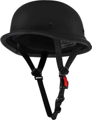 Vista 7 de Casco de motocicleta medio con estilo alemán Casco de media carcasa para motocicletas
