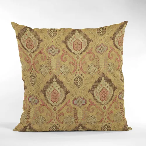 Vista 5 de Plutus Brands Gold Plutus Romero - Almohada de lujo tejida vintage de 16 pulgadas, doble cara de 16 x 16 pulgadas