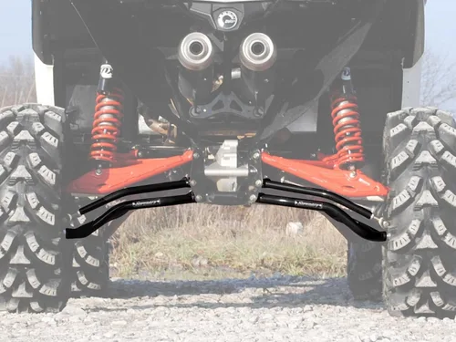 Vista 4 de SuperATV Brazos A Traseros De Alta Liquidación Para Can-Am Maverick XMR/DPS/XRS/MAX (Ver Ajuste) - Negro