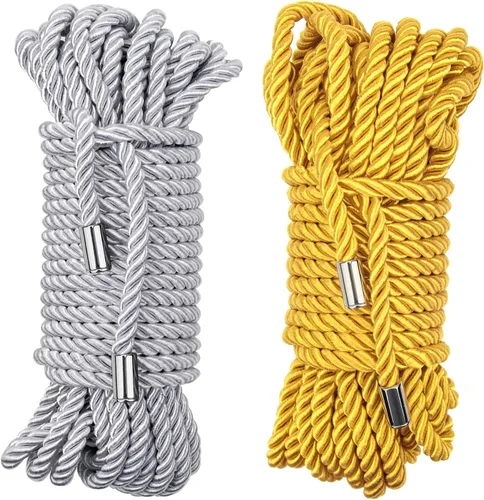 Vista 11 de Cuerda de Seda Suave, Cuerda de Ribete Trenzada Cuerda de Nailon, Cuerdas de Seda Trenzada para Cordón Satinado Trenzado Decorativo Brillante 32