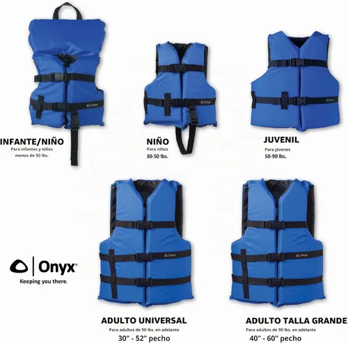 Vista 4 de Onyx Youth Life Jacket – Coast Guard Approved, General Purpose Boating Vest for Kids, Safety Flotation Device