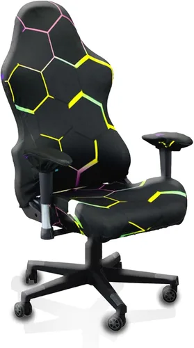 Vista 16 de Fundas para sillas de juegos, impresión 3D, elásticas, resistentes a los arañazos