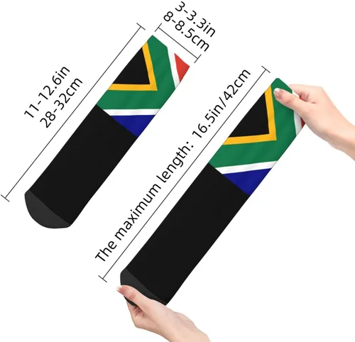 Vista 4 de Calcetines tobilleros con la bandera de Sudáfrica, de verano, corte bajo, deportivos, cómodos, transpirables, casuales, para hombres y mujeres, 1
