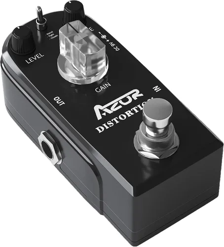 Vista 13 de AZOR - Pedal de efecto de guitarra para bajo de 5 bandas, ecualizador de pedal de efectos para bajo eléctrico, True Bypass, aleación de aluminio