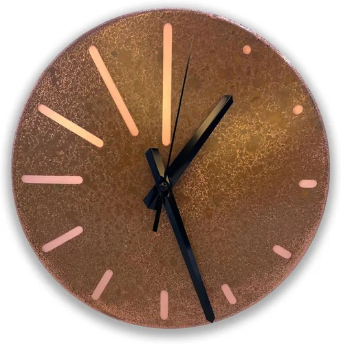 Vista 16 de Reloj de pared de cobre puro hecho a mano para decoración del hogar, reloj decorativo para sala de estar, dormitorio y cocina, arte mural decorativo