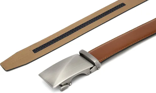 Vista 8 de CHAOREN Cinturón de trinquete de cuero para hombre, ajuste personalizable, estilo sin esfuerzo (1.378 in)