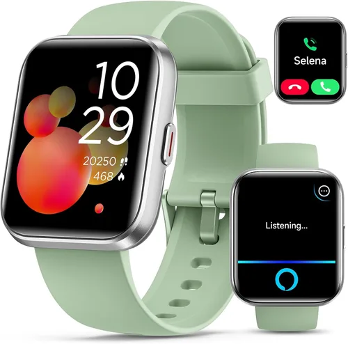 Vista 13 de Reloj inteligente para mujer, compatible con Android y iPhone, reloj de seguimiento de actividad física de 1.8 pulgadas con Alexa, alertas