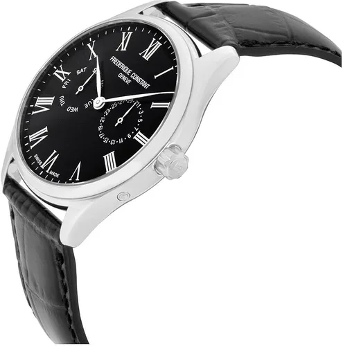 Vista 2 de Frederique Constant Classics reloj de cuarzo con esfera negra para hombre FC-259BR5B6