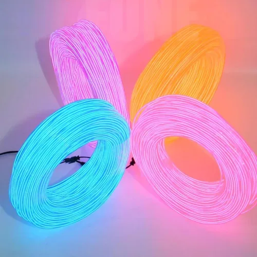 Vista 3 de Tira de luces LED de 360° – con opciones de alimentación de batería/USB – Luces LED flexibles para dormitorio, decoración del hogar, diseños