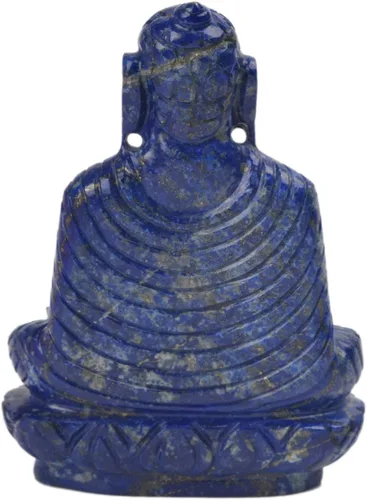 Vista 4 de GEMHUB Estatua de Buda de Lapislázuli 1400-1500 Ct tallada a mano con piedra preciosa escultura