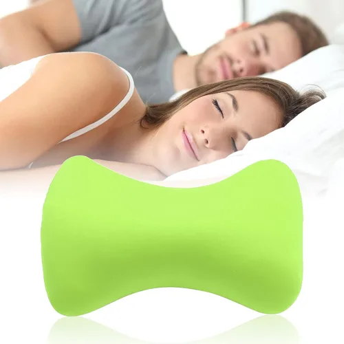 Vista 6 de Almohadas de microperlas de 15 x 8 pulgadas para dolor de cuello y hombros, almohada de viaje pequeña para sofá almohadas para sala de estar, diseño