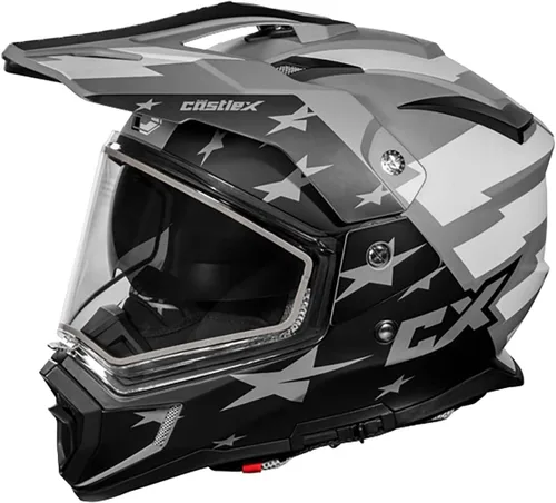 Vista 4 de Castle X CX200 Dual Sport Casco de Nieve (Negro Mate - Extra Pequeño)
