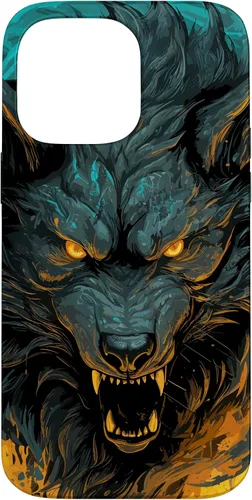 Vista 21 de Fenrir Wolf - Funda para iPhone 17, diseño de mitología nórdica