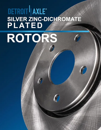 Vista 5 de Detroit Axle - Rotores de freno delantero para 04-13 Mazda 3 Rotores de frenos de disco 06-15 Mazda 5 Reemplazo: Rotor regular delantero de 11.81