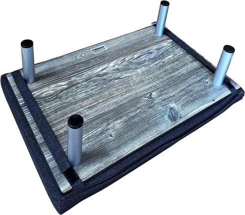 Vista 3 de Foreman® Cama elevada para perro impermeable para interiores y exteriores con un cojín lavable resistente a los rayos UV, color gris XS