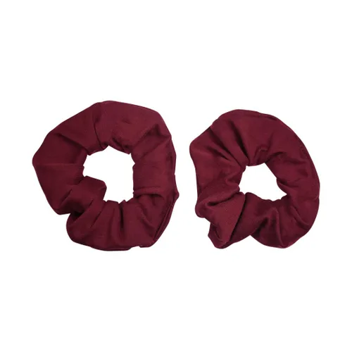 Vista 22 de Set of 2 Large Solid Scrunchies (Beige)