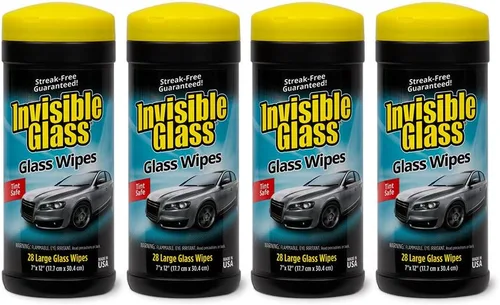 Vista 10 de Invisible Glass 90166 Toallitas de limpieza de vidrio grandes para ventanas, espejos y vidrio sin manchas, sin pelusas, sin amoníaco, aptas