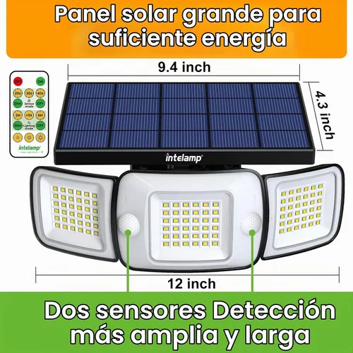 Vista 5 de intelamp Sensor de movimiento dual impermeable al aire libre de las luces
