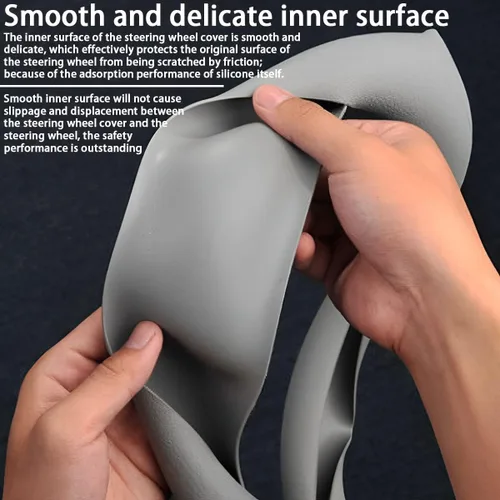 Vista 4 de AICEL Funda de silicona para volante de 14 pulgadas, protector