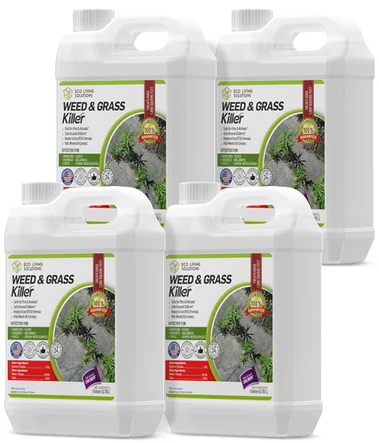 Vista 4 de ECO Garden PRO - Mata malezas de vinagre orgánico Seguro para niños Asesino de tréboles para césped Asesino de musgos Hierba verde e hiedra