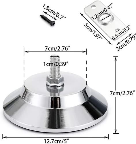 Vista 2 de OwnMy 4 niveladores de patas de mesa de billar/billar, elevadores de nivelación para mesa de fútbol/fútbol, mesa de ping pong, mesa de hockey